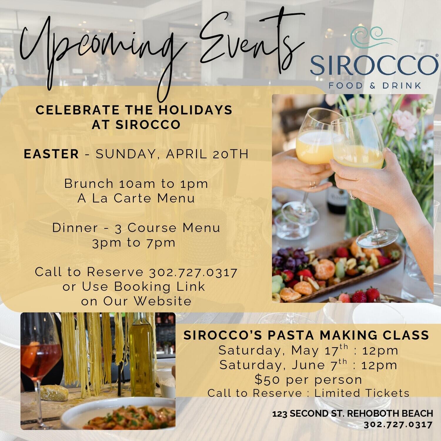 easter - pasta making class pop up